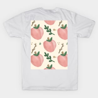 Peaches Seamless Pattern T-Shirt
